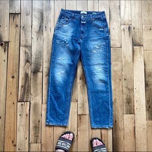 CLOSED Blue Heartbreaker Girlfriend Mid-rise Jeans